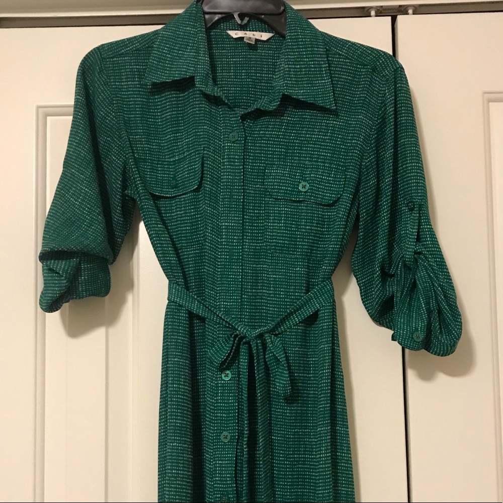 Cabi green dress